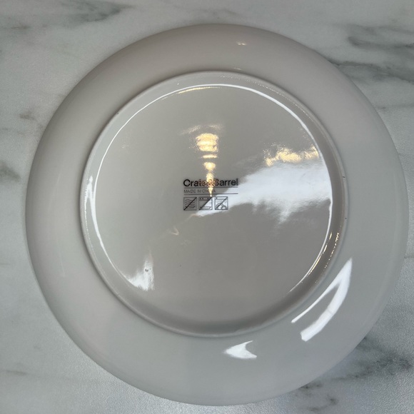 NEW CRATE AND BARREL MRS AND MR DESSERT PLATES - Picture 4 of 7